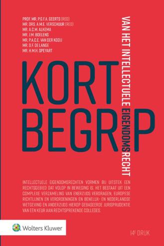 9789013157352 - Kort begrip van het intellectuele eigendomsrecht