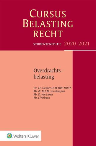 9789013157918 - Studenteneditie Cursus Belastingrecht Overdrachtsbelasting 2020-2021