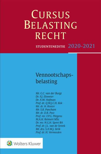 9789013157970 - Studenteneditie Cursus Belastingrecht Vennootschapsbelasting 2020-2021