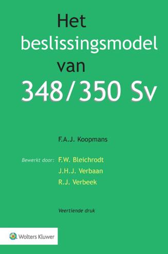 9789013163537 - Het beslissingsmodel van 348/350 Sv