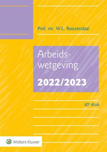 9789013167252 - Arbeidswetgeving 2022/2023