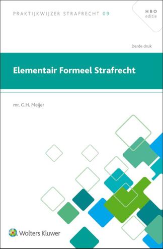 9789013167689 - Elementair Formeel Strafrecht