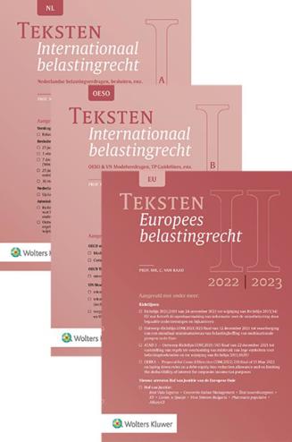 9789013169102 - Teksten Internationaal & Europees belastingrecht 2022-2023