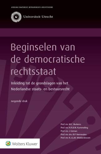 9789013169645 - Beginselen van de democratische rechtsstaat