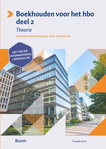 9789024406258 - Boekhouden voor het hbo Theorieboek Deel 2