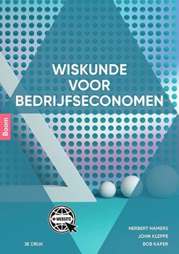 9789024408481 - Wiskunde voor bedrijfseconomen