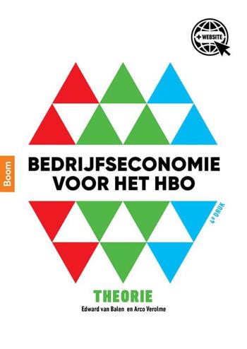 9789024408597 - Bedrijfseconomie voor het hbo