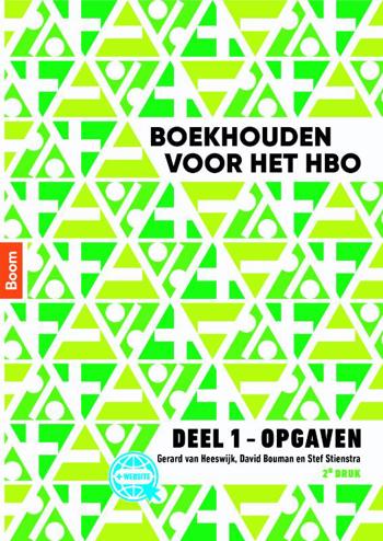 9789024424818 - Boekhouden voor het hbo deel 1. Opgaven