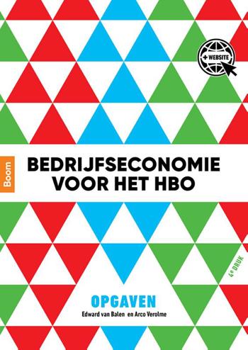 9789024427253 - Bedrijfseconomie voor het hbo: Opgaven