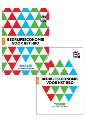 9789024427420 - Bedrijfseconomie voor het hbo, theorie- en opgavenboek