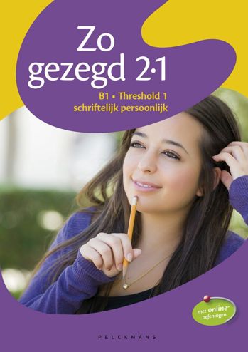 9789028982697 - Zo gezegd 2.1 B1 Threshold 1 schriftelijk persoonlijk lwb