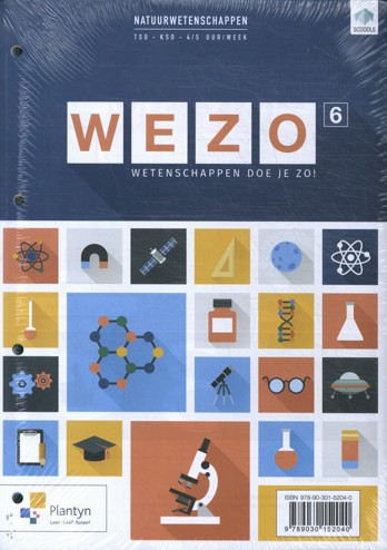 9789030152040 - WEZO Wetenschappen doe je zo 6 (4u) lwb (incl scoodle)