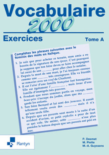 9789030160106 - Vocabulaire 2000 exercices tome a