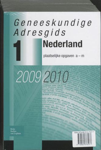9789031373277 - Geneeskundige adresgids nederland 2009-2010