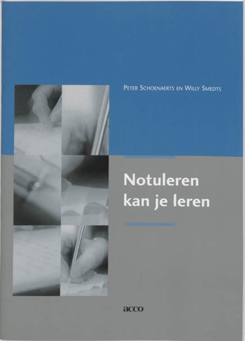 9789033455278 - Notuleren kan je leren