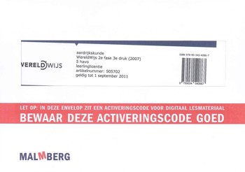 9789034540867 - Wereldwijs 2e fase 5h leerlinglicentie