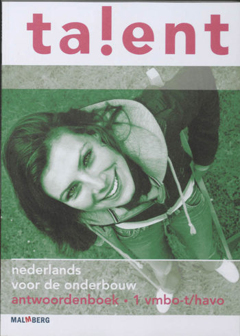 9789034545312 - Talent 1 vmbo-t/h antwoordenboek