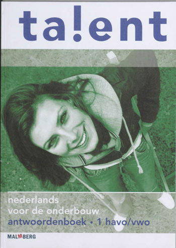 9789034545329 - Talent 1hv antwoordenboek
