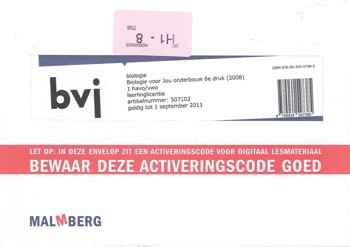 9789034547385 - Biologie voor jou 1hv leerlinglicentie