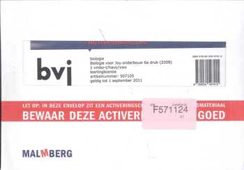 9789034547415 - Biologie voor jou 1 vmbo-t/hv leerlinglicentie