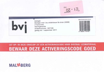 9789034547422 - Biologie voor jou 2hv leerlinglicentie