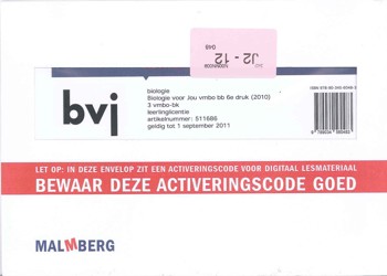 9789034560483 - Biologie voor jou 3 vmbo-bk leerlinglicentie