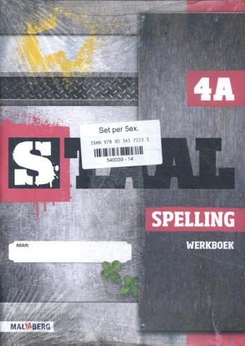 9789034571533 - Staal spelling groep 4 werkboek a