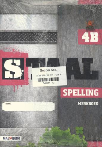 9789034571588 - Staal spelling groep 4 werkboek b