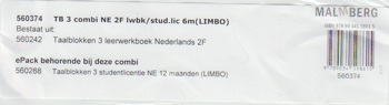 9789034597786 - Taalblokken 3 leerwerkboek Nederlands 2F