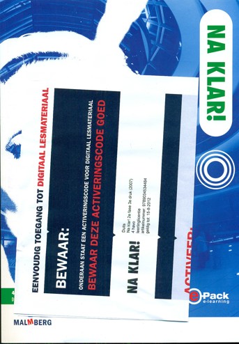 9789034599704 - Na klar! 4h werkboek/epack