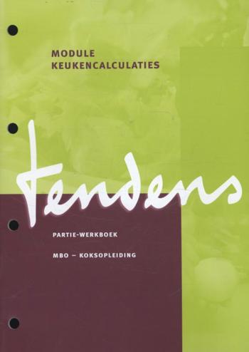 9789037210422 - Tendens kok partie-werkboek keukencalculaties