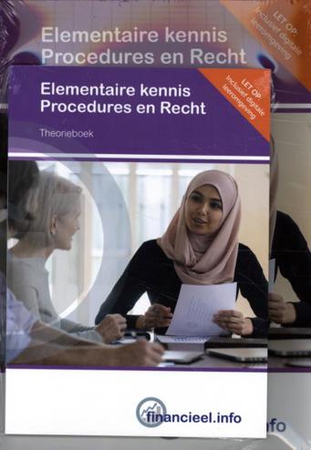9789037260373 - (ECK) Elementaire kennis procedures en recht combipakket