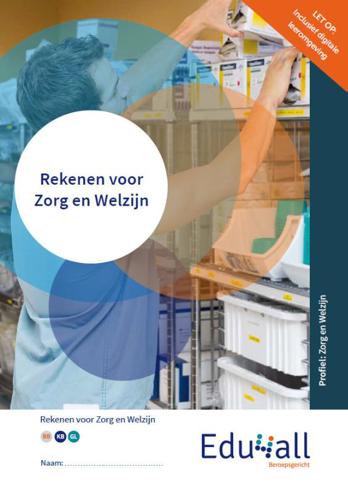 9789037264142 - Edu4all Rekenen voor Zorg en Welzijn combipakket