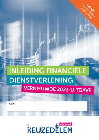 9789037265927 - Keuzedeel Inleiding financiële dienstverlening (2023) combipakket