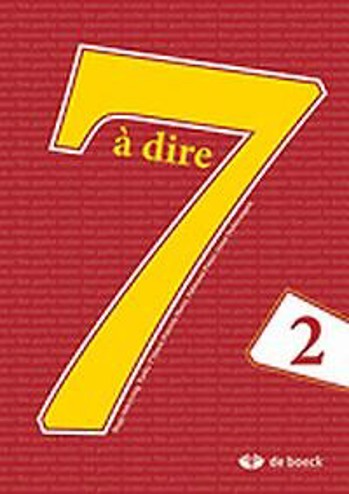 9789045552958 - 7 à dire 2 leerwerkboek (+ online ict)
