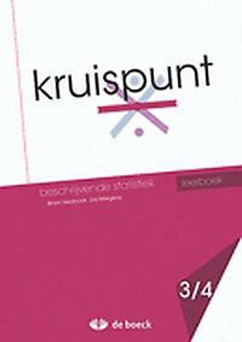 9789045553511 - Kruispunt 3-4 beschrijvende statistiek leerboek (+ onl ict)