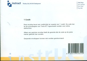 9789046006559 - Toets-ICT 1 credit t.b.v. opdrachten te bestellen door leerling