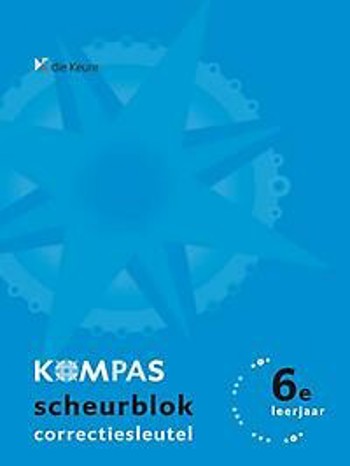 9789048604265 - Kompas 6 correctiesleutel scheurblok blauw