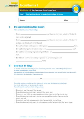 9789048606894 - Mundo 5 werkkatern 6 van laag naar hoog in ons land