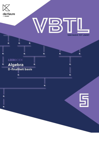 9789048646586 - VBTL 5 leerboek Algebra (Basis)