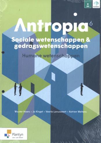 9789049707354 - Antropia 6 Sociale/gedragswetensch HW activ lb (+Scoodle)(ed 1-2024)