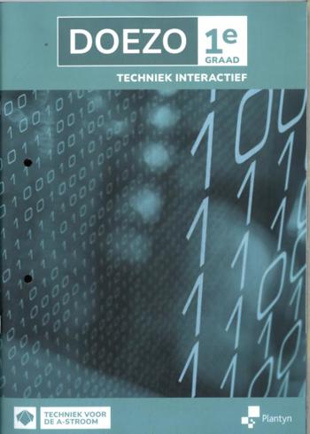 9789049709716 - DOEZO 1e graad leerwerkboek Techniek interactief (incl Scoodle)