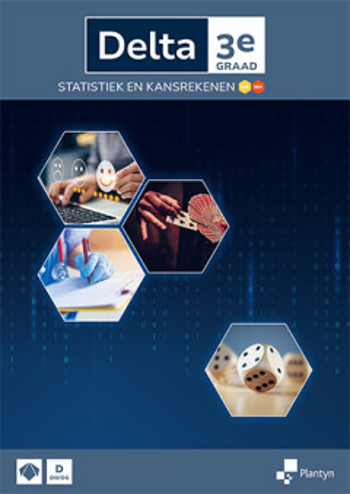 9789049711382 - Delta 3e graad Statistiek & kansrekenen leerboek Doorstroomfinaliteit economie/wetenschappen (ed 2025)