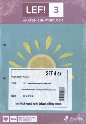 9789049712464 - LEF! 3 Maatschappij en welzijn pakket van 4 leerwerkboeken (+ Scoodle)