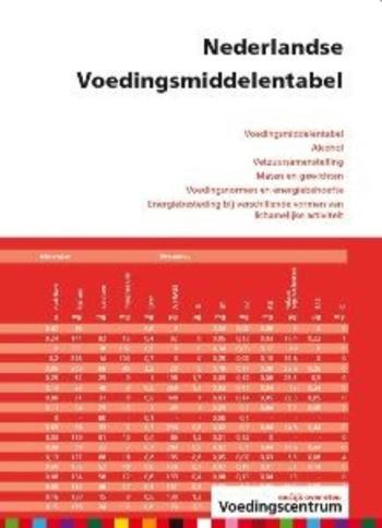 9789051770407 - Nederlandse voedingsmiddelentabel (2012)