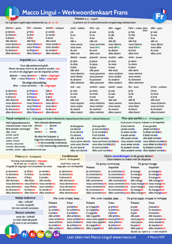 9789051981100 - Macco Lingui - Werkwoordenkaart Frans