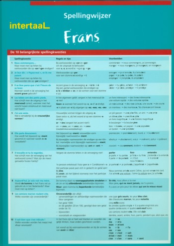 9789054517696 - Spellingwijzer Frans uitklapkaart