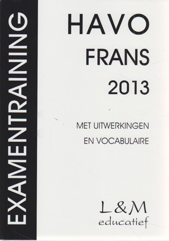 9789054893387 - Examentraining havo frans 2013