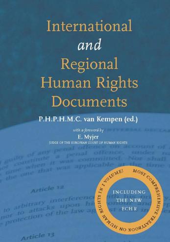 9789058505620 - International and regional human rights documents