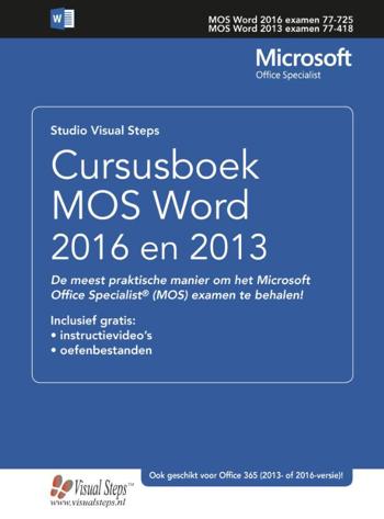 9789059055520 - Cursusboek MOS Word 2016 en 2013